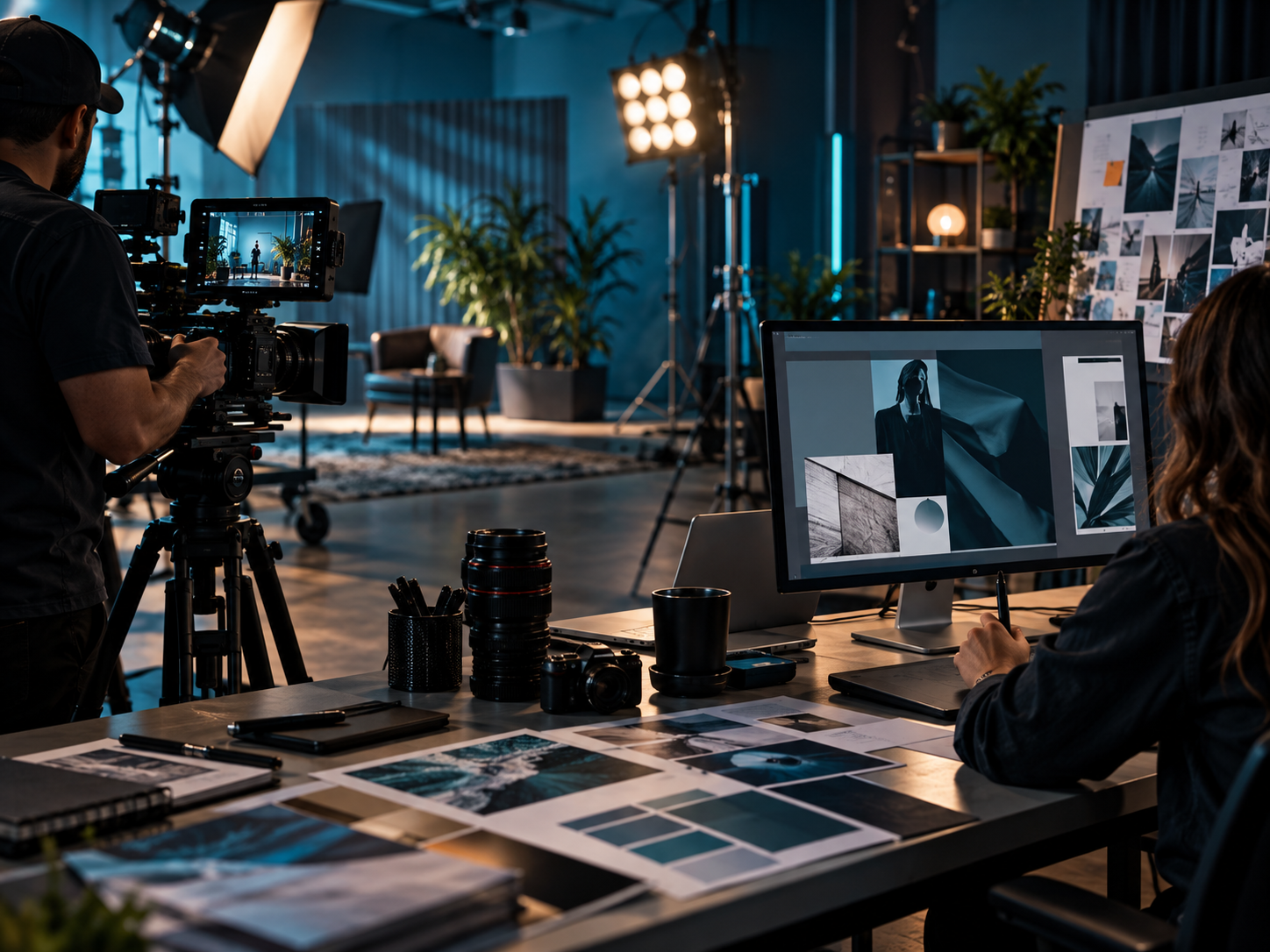 Professional camera and creative design studio